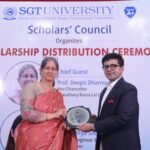 लाखों की स्कॉलरशिप पाकर एसजीटीयू छात्रों के खिले चेहरे