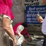 नजफगढ़ MLA नीलम कृष्ण पहलवान ने हीरा पार्क कॉलोनी में नई सीवर लाइन का किया शुभारंभ