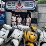 संगम पार्क में पुलिस की बड़ी कार्रवाई, शातिर वाहन चोर गिरफ्तार